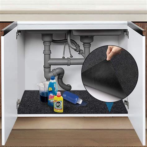 waterproof kitchen sink cabinet liners